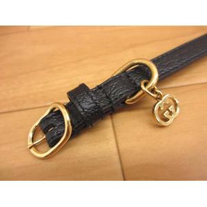 グッチ GUCCI 692946 レザー インターロッキングGG 首輪 XSサイズ その他