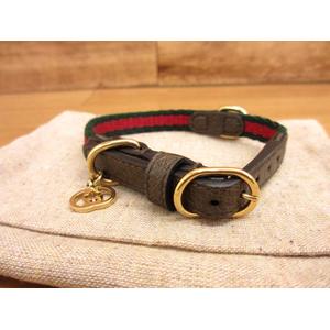 グッチ GUCCI 692946 レザー シェリーライン 首輪 XSサイズ その他