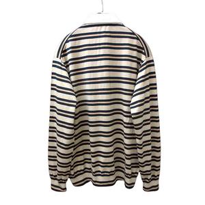 ルイヴィトン LOUIS VUITTON 21SS 長袖 ボーダー ポロシャツ S FLKL18FN1 メンズ