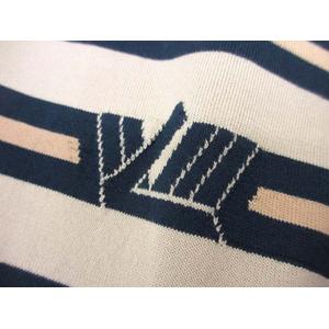ルイヴィトン LOUIS VUITTON 21SS 長袖 ボーダー ポロシャツ S FLKL18FN1 メンズ