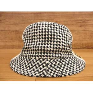 グッチ GUCCI 599219 ハウンドトゥース バケットハット 千鳥格子 M レディース