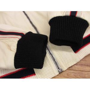 グッチ GUCCI 497399 ロゴプリント テクニカルレザーボンバージャケット 44  メンズ