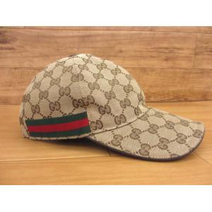 グッチ GUCCI 200035 GGキャンバス シェリー ベースボールキャップ 帽子 S 57cm  メンズ レディース