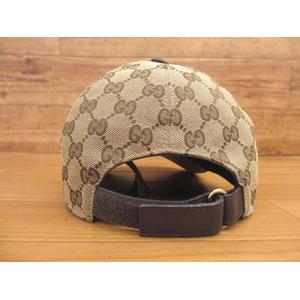 グッチ GUCCI 200035 GGキャンバス シェリー ベースボールキャップ 帽子 S 57cm  メンズ レディース