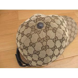 グッチ GUCCI 200035 GGキャンバス シェリー ベースボールキャップ 帽子 S 57cm  メンズ レディース