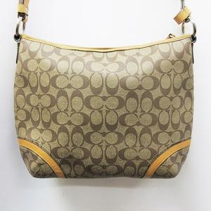 コーチ COACH F19822 シグネチャー ショルダーバッグ 鞄 PVC レザー 