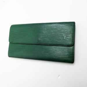 ルイヴィトン LOUIS VUITTON エピ 二つ折り 長財布 緑 グリーン