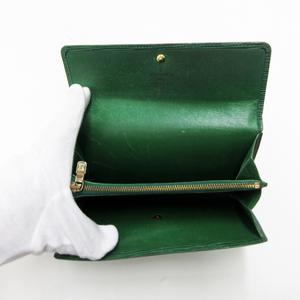 ルイ・ヴィトン 緑色 エピレザー 二つ折り財布 LOUIS VUITTON ルイ ヴィトン メンズ 二つ折り財布 エピ ポルト