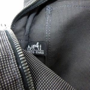 エルメス　エールライン　メンズバッグ　ファスナー&キー付き　ダークグレー エルメス エールライン メンズバッグ ファスナー&キー付き