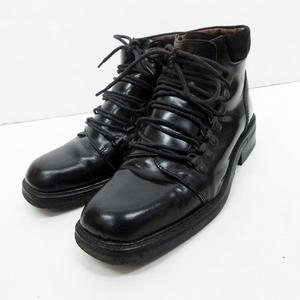 グッチ GUCCI レザー ショート ブーツ 35 1/2 約22.5～23cm 黒 