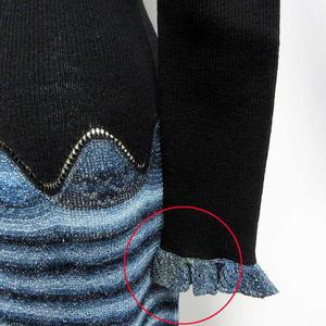 新品 シャネル Chanel ワンピース 38/Mサイズ相当 イタリア製 シャネル CHANEL クリーニング済み ラメ レーヨン リブニット