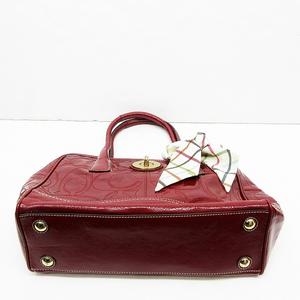 コーチ エナメル ハンドバッグ パテント レッド 12449 コーチ エナメル ハンドバッグ パテント レッド 12449 - メルカリ
