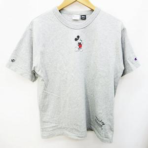 チャンピオン Champion ビームスボーイ Beams Boy ディズニー Disney Tシャツ カットソー 半袖 丸首 クルーネック ミッキーマウス プリント 綿 コットン 100 S 灰色 グレー系 レディース 064 ベクトルパーク チャンピオン Champion ビームスボーイ Beams Boy ディズニー Disney Tシャツ カットソー 半袖 丸首 クルーネック ミッキーマウス プリント 綿 コットン 100 S 灰色 グレー系 レディース 064 ベクトルパーク