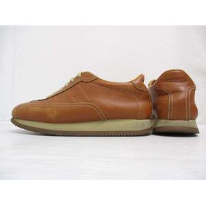 エルメス HERMES クイック レザー スニーカー シューズ 36.5 ブラウン 