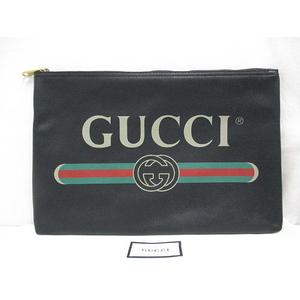 グッチ GUCCI 極美品 ポートフォリオ クラッチ バッグ 500984 ブラック 