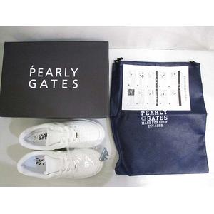 未使用品 パーリーゲイツ PEARLY GATES ゴルフシューズ スパイク 22.5 