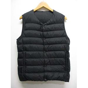 無印良品 良品計画 インナー ダウン ベスト ジャケット S 黒 ブラック 軽量 ナイロン メンズ 065 ベクトルパーク