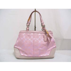 コーチ COACH 6830 シグネチャー キャンバス レザー ハンド