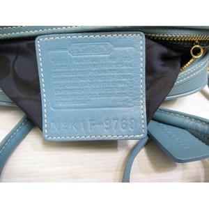 コーチ COACH 9768 2WAY ショルダー ハンド バッグ ターコイズ