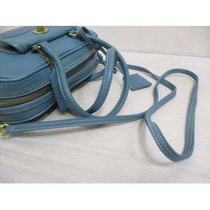 COACH ターコイズ ハンドバッグ 保存袋付き コーチ COACH 9768 2WAY ショルダー ハンド バッグ ターコイズ