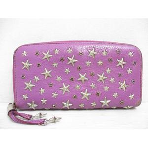 ジミーチュウ JIMMY CHOO フィリッパ レザー 長財布 スター スタッズ  