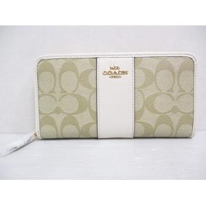 ✨️未使用品 COACH コーチ 長財布 ベージュ シグネチャー