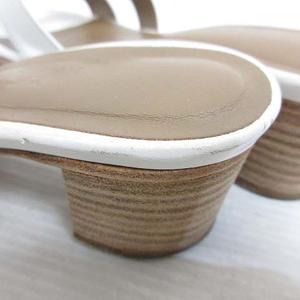 エルメス HERMES オアジス Hロゴ サンダル ミュール レザー 36 23cm  