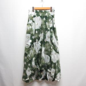 エイココンドウ EIKO KONDO 美品 タイダイ × ドット柄 マキシ ロング 
