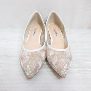 美品 DIANA レース　パンプス 23.5 DIANA ダイアナ レース パンプス ホワイト 23.5 - メルカリ