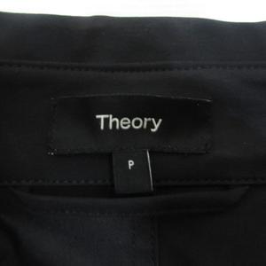 セオリー Theory トレンチ コート ベルト付き P 黒 ブラック レディース
