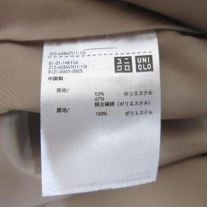未使用品 ユニクロ UNIQLO トレンチ コート ベルト付き S ベージュ 裏地付き レディース