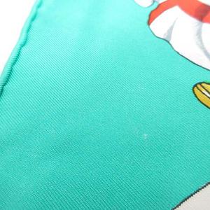 エルメス HERMES カレ90 PAVOIS 船旗柄 スカーフ シルク100％ 緑系 グリーン 国旗 フランス製 ☆AA★ レディース