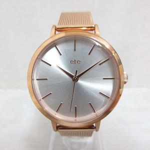 美品★ete★エテ★ピンクゴールド 腕時計 2Pダイヤ オーバルフェイス 限定品 ete（エテ）の「○きせかえ スモールフェイスウォッチ オーバル