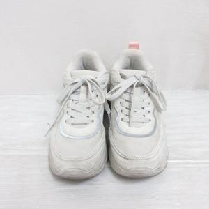 ザラ ZARA 厚底 スニーカー シューズ 23cm 白 ホワイト 靴 レース