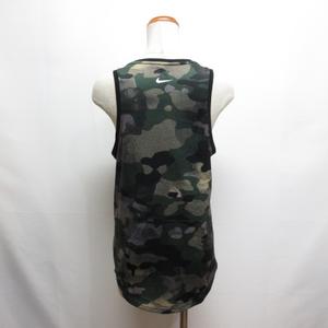 ナイキ NIKE 美品 スポーツウェア 迷彩柄 タンクトップ L カーキ カモフラ柄 トレーニング レディース
