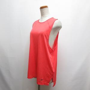 ナイキ NIKE スポーツウェア メッシュ タンクトップ M オレンジ トレーニング レディース