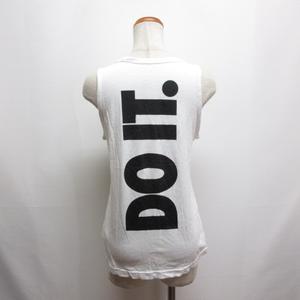 ナイキ NIKE スポーツウェア タンクトップ L 白 ホワイト JUST DO IT プリント トレーニング レディース