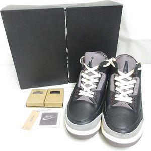 未使用品 ナイキ NIKE アママニエール A Ma Maniere FZ4811-001 WMNS AIR JORDAN 3 RETRO OG SP エアジョーダン3 レトロ スニーカー シューズ 26.5cm メンズ26cm相当 ブラック フラットピューター 靴 箱付き レディース