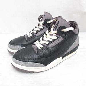 未使用品 ナイキ NIKE アママニエール A Ma Maniere FZ4811-001 WMNS AIR JORDAN 3 RETRO OG SP エアジョーダン3 レトロ スニーカー シューズ 26.5cm メンズ26cm相当 ブラック フラットピューター 靴 箱付き レディース
