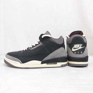 未使用品 ナイキ NIKE アママニエール A Ma Maniere FZ4811-001 WMNS AIR JORDAN 3 RETRO OG SP エアジョーダン3 レトロ スニーカー シューズ 26.5cm メンズ26cm相当 ブラック フラットピューター 靴 箱付き レディース