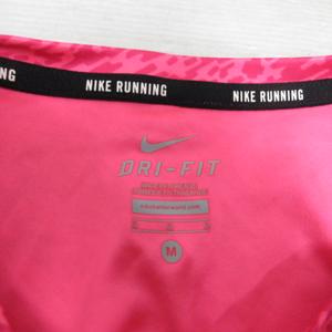 ナイキ NIKE スポーツウェア ランニング 半袖 Tシャツ M ピンク 総柄 レディース