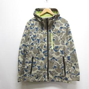 アーバンリサーチ ドアーズ URBAN RESEARCH DOORS 迷彩 カモフラ柄 マウンテンパーカー 38 ベージュ ナイロン メッシュ裏地付き メンズ