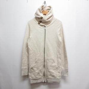 ジョンブル JOHNBULL 美品 オールドアスレチック ロング パーカー F ナチュラル AC942 日本製 レディース