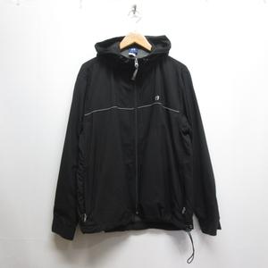 ハンテン HANG TEN HANGTEN ジップアップ ブルゾン パーカー M 黒 ブラック 裏地メッシュ メンズ