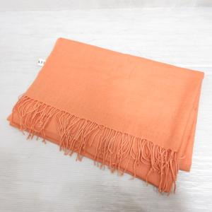 アナイ ANAYI 薄手 フリンジ ストール ショール オレンジ レディース