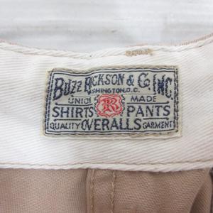 バズリクソンズ BUZZ RICKSON’S ORIGINAL SPEC. CHINOS オリジナル スペック チノパン 33 ベージュ BR40025 コットン パンツ ジッパーフライ 東洋エンタープライズ 日本製 メンズ