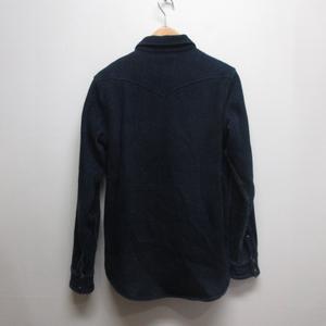 アイアンハート IRON HEART インディゴ カルゼ ウエスタン シャツ S コーデュロイ コットン 長袖 厚手 日本製 メンズ