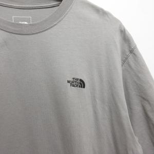 ザノースフェイス THE NORTH FACE 美品 ショートスリーブ フラッシュドライ ヌプシ コットン Tシャツ M グレー NT32536 半袖 正規品 メンズ