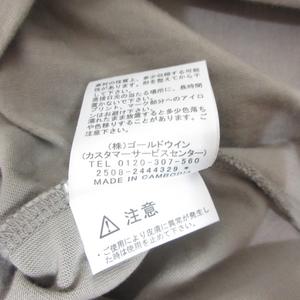 ザノースフェイス THE NORTH FACE 美品 ショートスリーブ フラッシュドライ ヌプシ コットン Tシャツ M グレー NT32536 半袖 正規品 メンズ