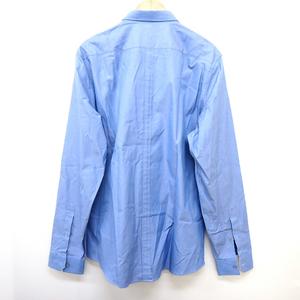 グッチ GUCCI スリムフィット ドレスシャツ43/17 ブルー Yシャツ 